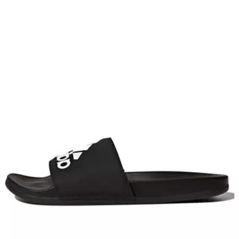 Тапочки adilette cloudfoam plus slides 'core black' Adidas, черный
