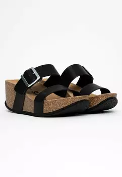 Тапочки Ana SUNBAY, черный мульти