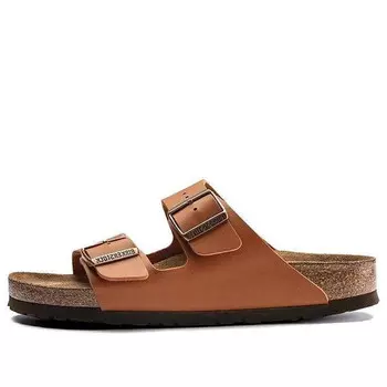 Тапочки arizona soft footbed birko-flor 'ginger brown' Birkenstock, коричневый