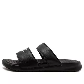Тапочки benassi duo ultra slide 'black' Nike, черный