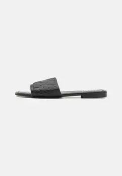 Тапочки Brio Monogram Slide KARL LAGERFELD, черный