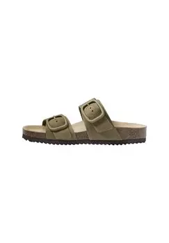 Тапочки Buckle OYSHO, хаки