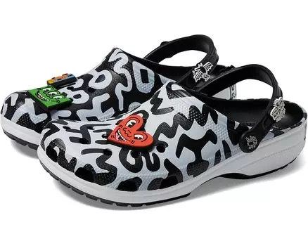 Тапочки Crocs Haring Classic Clog, черный