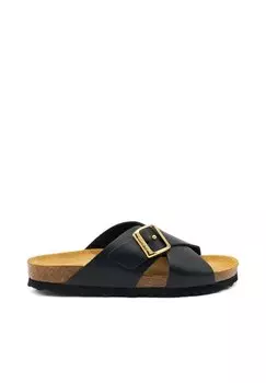 Тапочки Crossover Strap Frau Shoes, черные