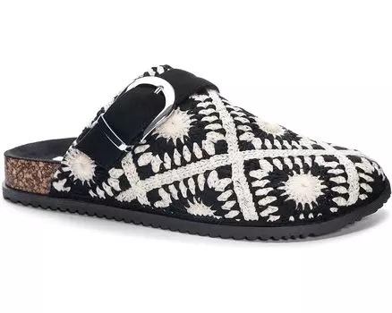 Тапочки Dirty Laundry Bunches, цвет Black/White