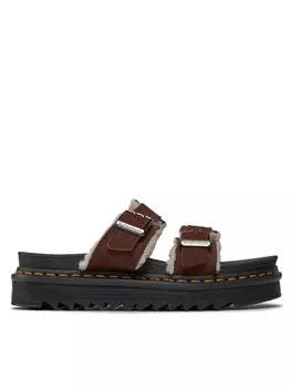 Тапочки Dr. Martens, коричневый