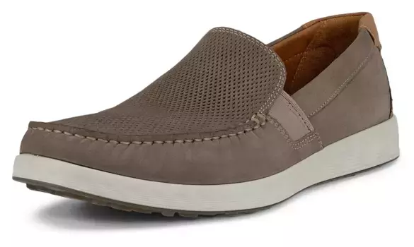 Тапочки Ecco "S Lite Moc", мокасины, слипоны, повседневная обувь на светлой подошве, коричневый