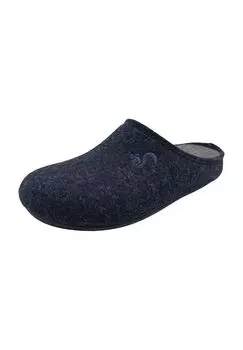 Тапочки фетровые, вышивка, женские thies, цвет Dark Navy