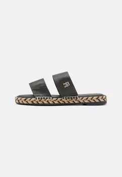 Тапочки Flat Tommy Hilfiger, черный