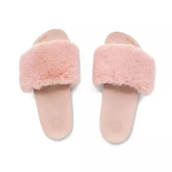 Тапочки Flip Flop Hausschuh pool*furry, цвет dirty rose