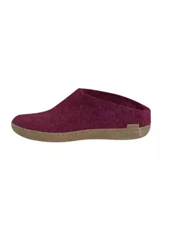 Тапочки glerups Pantoffeln Ledersohle, цвет Cranberry