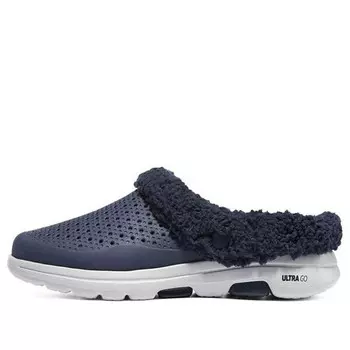 Тапочки go walk 5 fleece 'navy ink blue' Skechers, синий