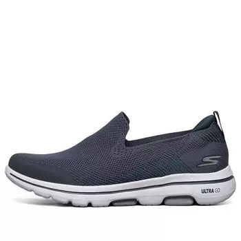 Тапочки go walk 5 low-top loafers blue Skechers, синий