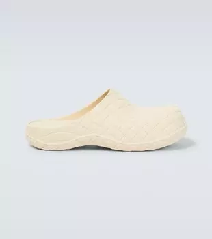 Тапочки Intrecciato Bottega Veneta, белый