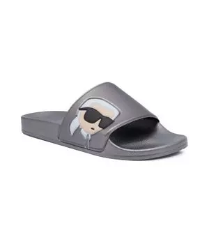 Тапочки Karl Lagerfeld Kondo, серебряный