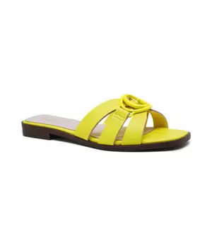 Тапочки кожаные Guess, зеленый
