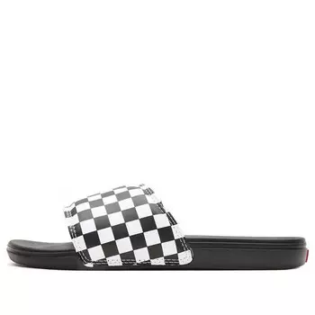 Тапочки la costa slide-on 'black checkerboard' Vans, черный