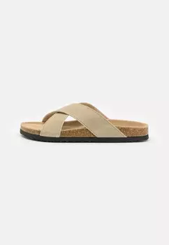Тапочки LEATHER UNISEX Pier One, бежевый