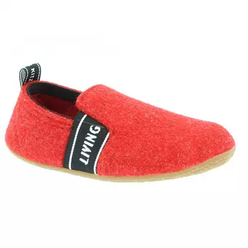 Тапочки Living Kitzbhel T-Modell Filz & LK Schriftzug No. 3645, красный