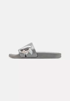 Тапочки MEN KONDO SLIDE KARL LAGERFELD, цвет dark metal