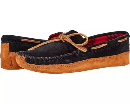 Тапочки Minnetonka Double Bottom Fleece, черный
