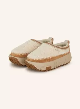 Тапочки на платформе Ugg, экрю