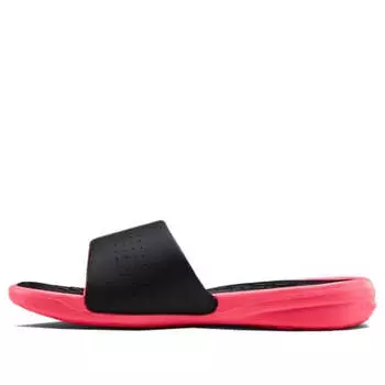 Тапочки playmaker fixed strap slide 'black pink' Under Armour, черный