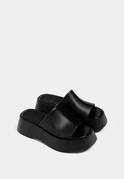Тапочки PULL&BEAR, черные