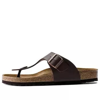 Тапочки ramses birko-flor sandals 'dark brown' Birkenstock, коричневый