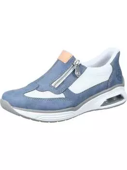 Тапочки rieker, цвет lightblue/sportweiss/aprikot