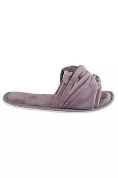 Тапочки с завязанными ремешками Slumberzzz, розовый