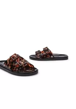 Тапочки Shiny Melissa, коричневые
