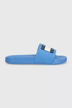 Тапочки-шлепанцы FLAG POOL SLD ESS Tommy Jeans, синий