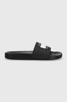 Тапочки-шлепанцы POOL SLIDE ESS Tommy Jeans, черный