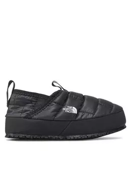 Тапочки The North Face текстильные стеганые с логотипом, черный
