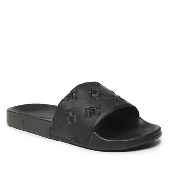 Тапочки Tommy Hilfiger DebossedTh Pool, черный