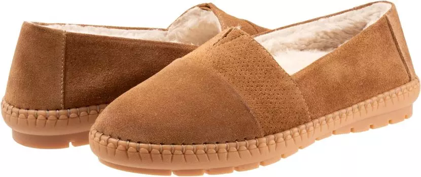 Тапочки Trotters Ruby Plush, цвет Chestnut Suede