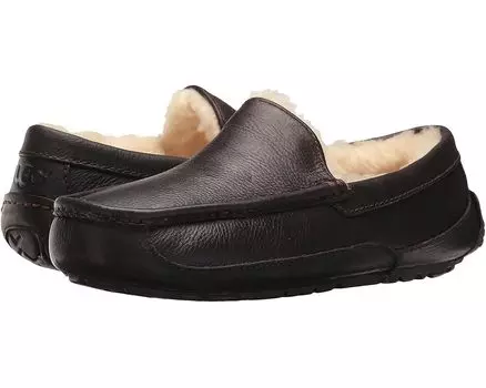 Тапочки UGG Ascot Leather, цвет Dark Spice