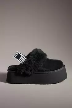 Тапочки Ugg Funkette на платформе, черный