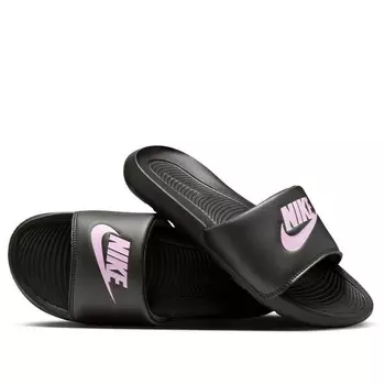 Тапочки victori one slide 'black light arctic pink' Nike, черный
