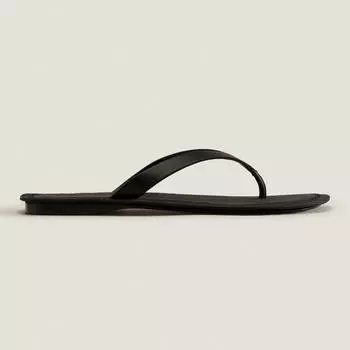 Тапочки Zara Home Flat Leather, черный