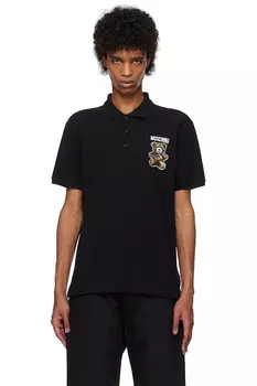Тедди поло Moschino, черный