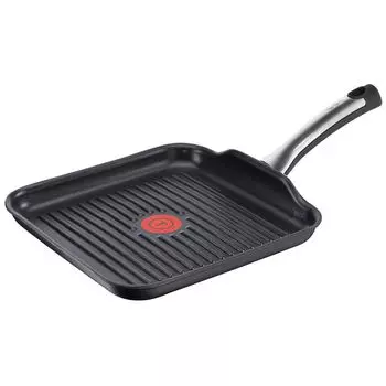 Tefal Talent Pro C6214052 — сковорода-гриль — 26 x 26 см — с антипригарным покрытием — черная