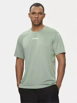 Техническая футболка стандартного кроя Adidas, зеленый