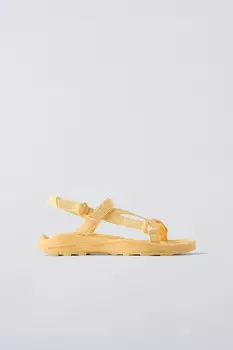 Технические сандалии на платформе ZARA, желтый