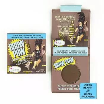 Темно-коричневая пудра для бровей, 1,2 г The Balm, Brow Pow Eyebrow Powder