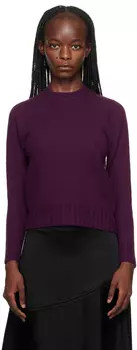 Темно-красный свитер с круглым вырезом Jil Sander