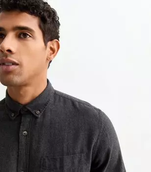 Темно-серая рубашка с длинным рукавом Jack & Jones Jack & Jones, темно-серый