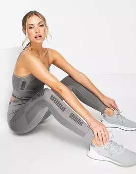 Леггинсы Puma Training Evoknit, серый