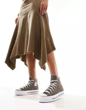 Темно-серые кроссовки Converse Lift Hi